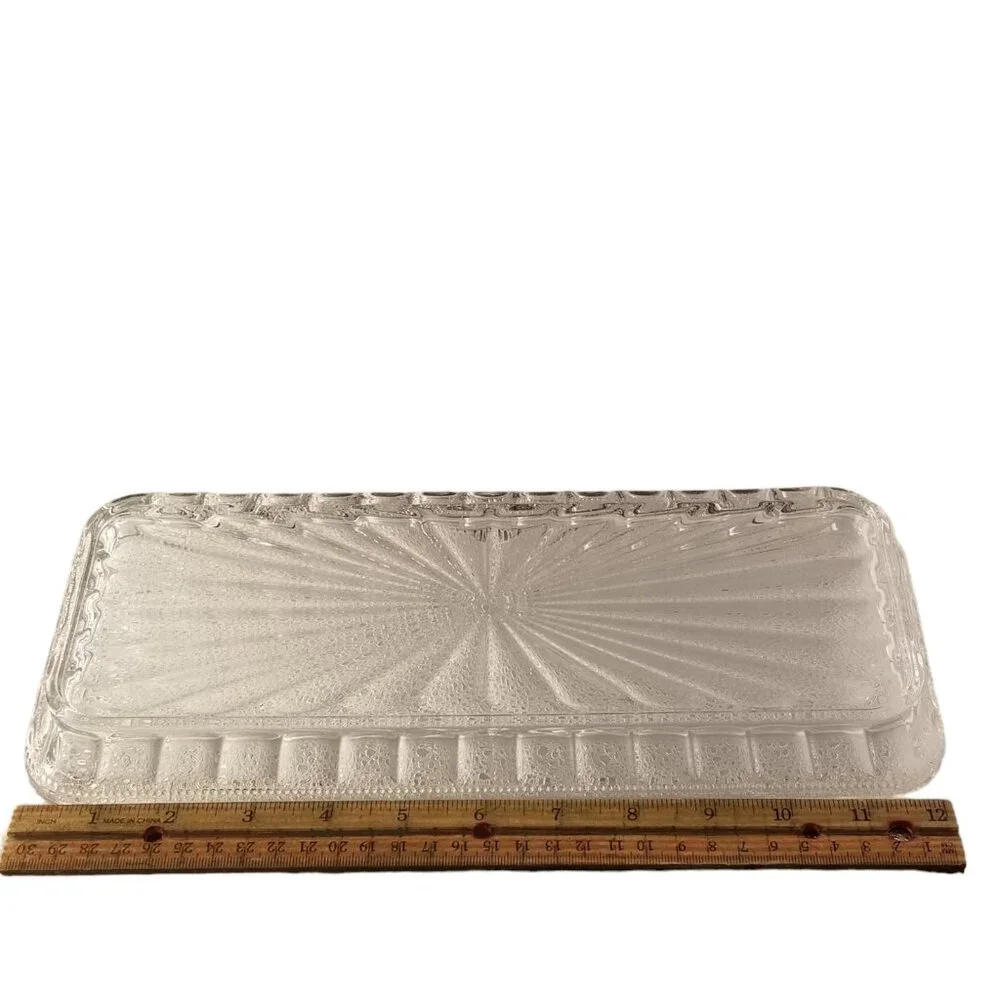 Crystal Relish Server 4-piece Server Serving Bowls Tray Set‎